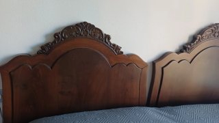 Cabeceros de cama de madera vintage