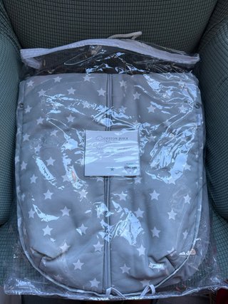 Saco Silla Paseo Cotton Juice Estrellas Gris