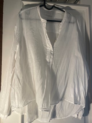 Camisa Blanca Estilo Ibicenco Talla Única