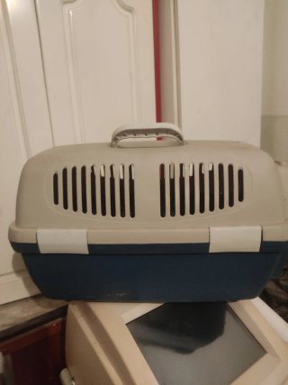 Transportín Perro/Gato Azul Marino y Gris