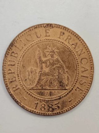 Moneda 1 Centime République Française 1885