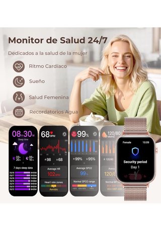 Reloj Inteligente Iaret Mujer Rose Gold