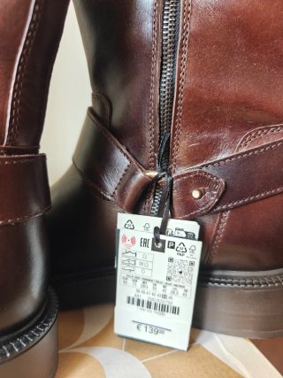 Stivaletti Zara marroni con fibbia