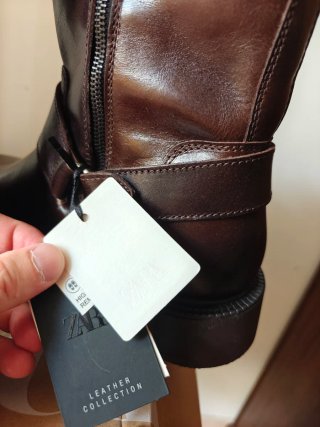 Stivaletti Zara marroni con fibbia
