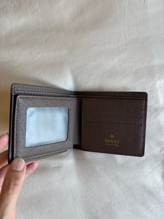 Portafogli elegante da uomo con stampa classica del marchio
