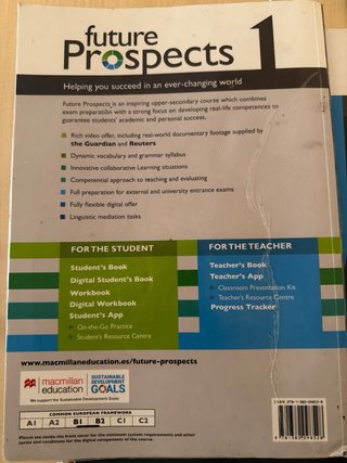 FUTURE PROSPECTS 1 Student's book: libro de tex...