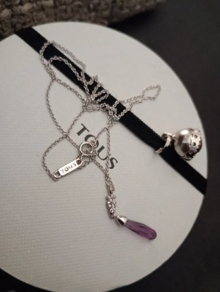 Colgante Tous Amatista y Diamantes Plata