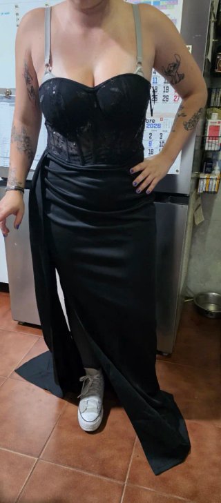 Vestido LADYCE Negro Largo