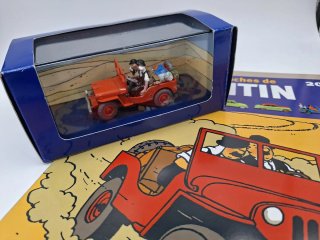 Jeep Rojo Tintín Oro Negro 1/43 (Éditions Atlas)