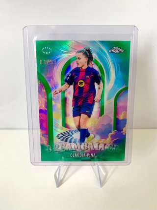 Carta Claudia Pina /99 - Topps Chrome Womens UWCL