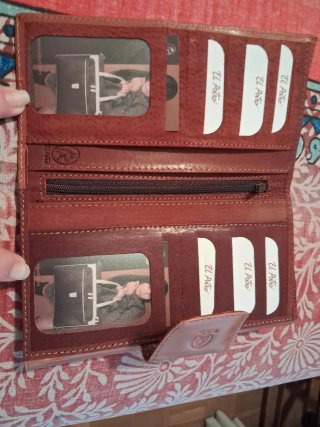 Cartera mujer EL POTRO floral marrón