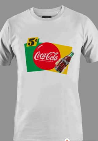 Camiseta Coca-Cola 5 Céntimos Vintage