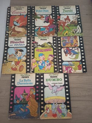 Lote cuentos Disney Clásicos años 80