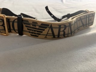 Correa Emporio Armani Beige y Negra