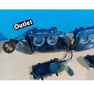 OL FAROS AUDI A4 B5 94-98 OJOS ANGEL CLASSIC NEGROS R011257C