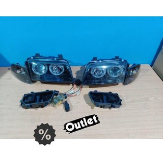 OL FAROS AUDI A4 B5 94-98 OJOS ANGEL CLASSIC NEGROS R011257C