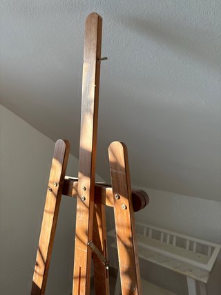 Caballete de madera para pintar