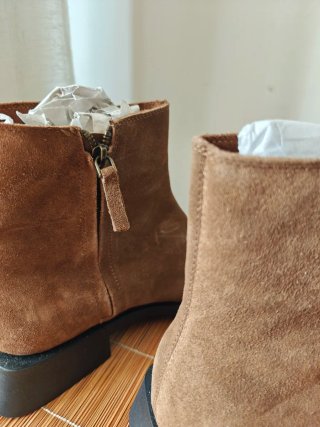 Stivaletti Zara marroni scamosciati Varie taglie