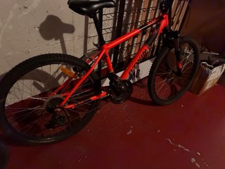Bicicleta Montaña Roja B'Twin Rockrider