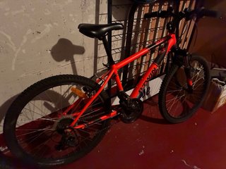 Bicicleta Montaña Roja B'Twin Rockrider