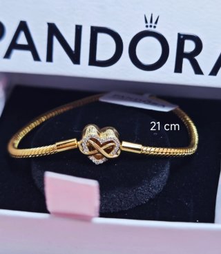 Pulsera Pandora Corazón Infinito 21 cm
