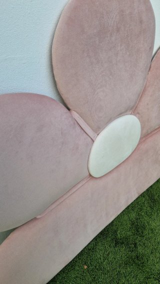Cabecero cama infantil / juvenil flor rosa