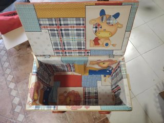 Baúl Juguetero Infantil con Ruedas