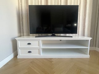 Conjunto salón madera blanco Maisons du Monde