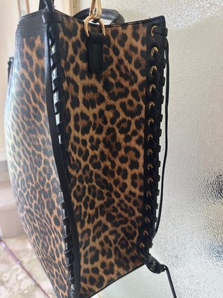 Borsa Tosca Blu stampa leopardata