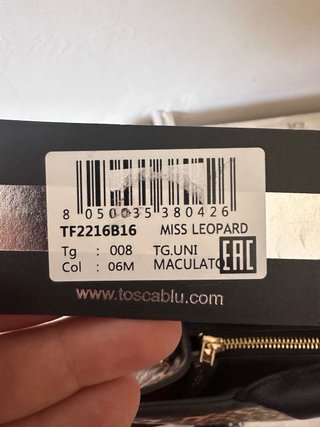 Borsa Tosca Blu stampa leopardata