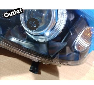 OL FAROS PARA OPEL ASTRA G 97-04 OJOS ANGEL FONDO NEGRO H7-H