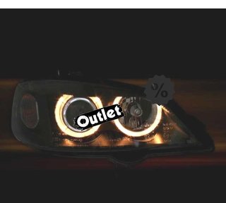 OL FAROS PARA OPEL ASTRA G 97-04 OJOS ANGEL FONDO NEGRO H7-H