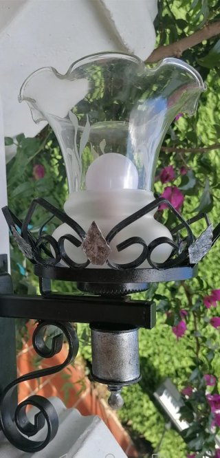 Applique Farol Vintage Cristal / Forgia