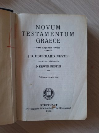 Nuevo Testamento en griego, 1936