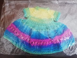 Vestido y jersey tejido muñeca 40cm Nancy