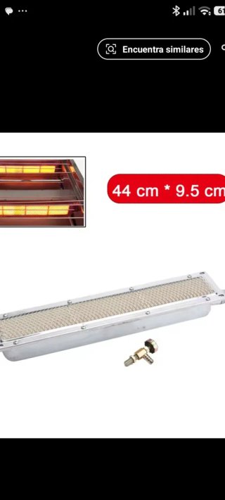 Quemador cerámico infrarrojo para barbacoa