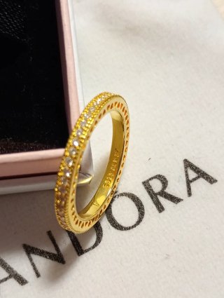 Anillo Pandora Shine Corazones Talla 54