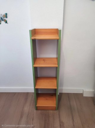 Estantería de madera 4 baldas
