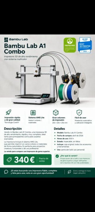 Bambu Lab A1 Combo Impresora 3D