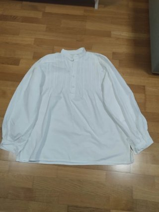 Camisa Lino Tradicional Gallego Hombre M