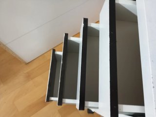 Cajonera de escritorio blanca
