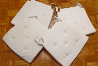 4 cojines de Ikea - modelo Justina (color beige)