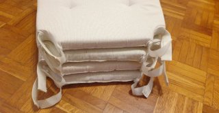 4 cojines de Ikea - modelo Justina (color beige)
