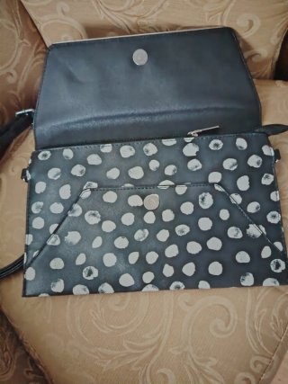 Pochette Marina Galanti pois bianchi