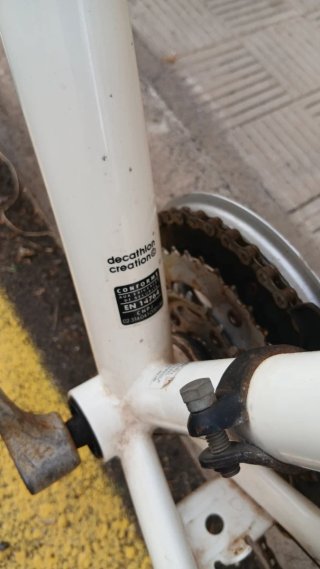 Bicicleta B'Twin Decathlon Blanca