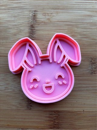 Cortadores Galletas Pascua Plástico Rosa
