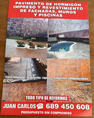 Pavimento Hormigón Impreso Fachadas Muros Piscinas