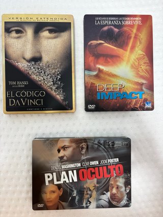 Pack 3 Películas DVD Caja Metálica