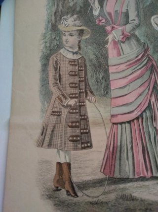 2 litografías francesas de moda fashion s.XIX