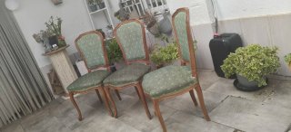 Sillas vintage estilo Luis XV (3 unidades)